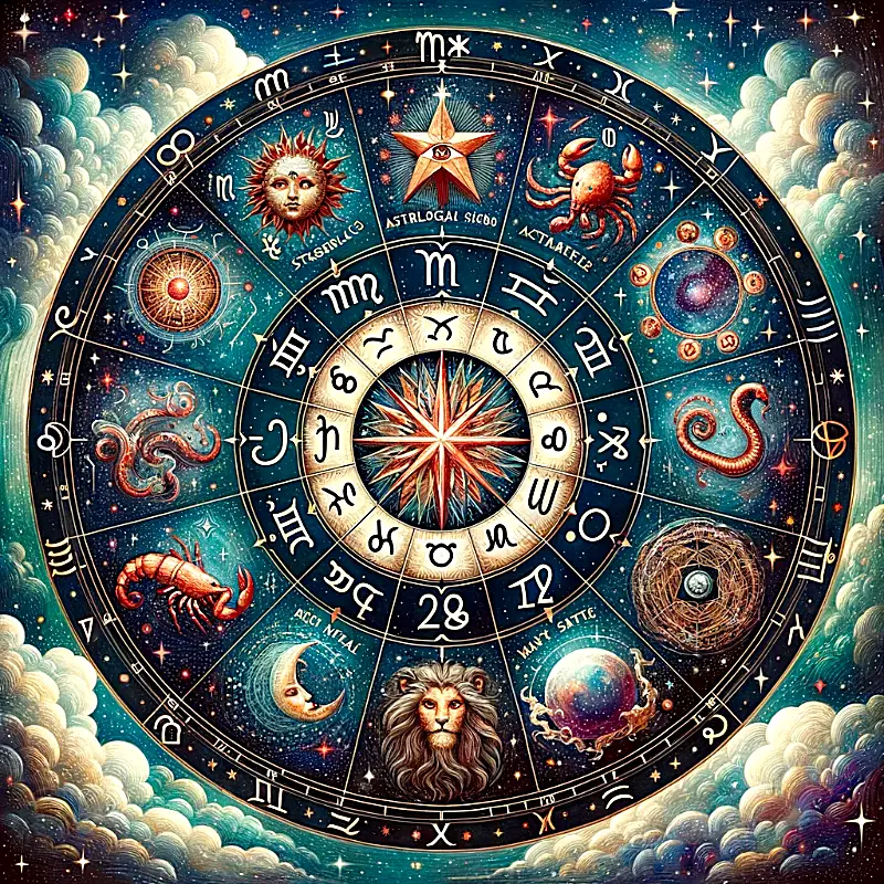 Zodiac Wheel Astrological Signs Horoscope and Dates